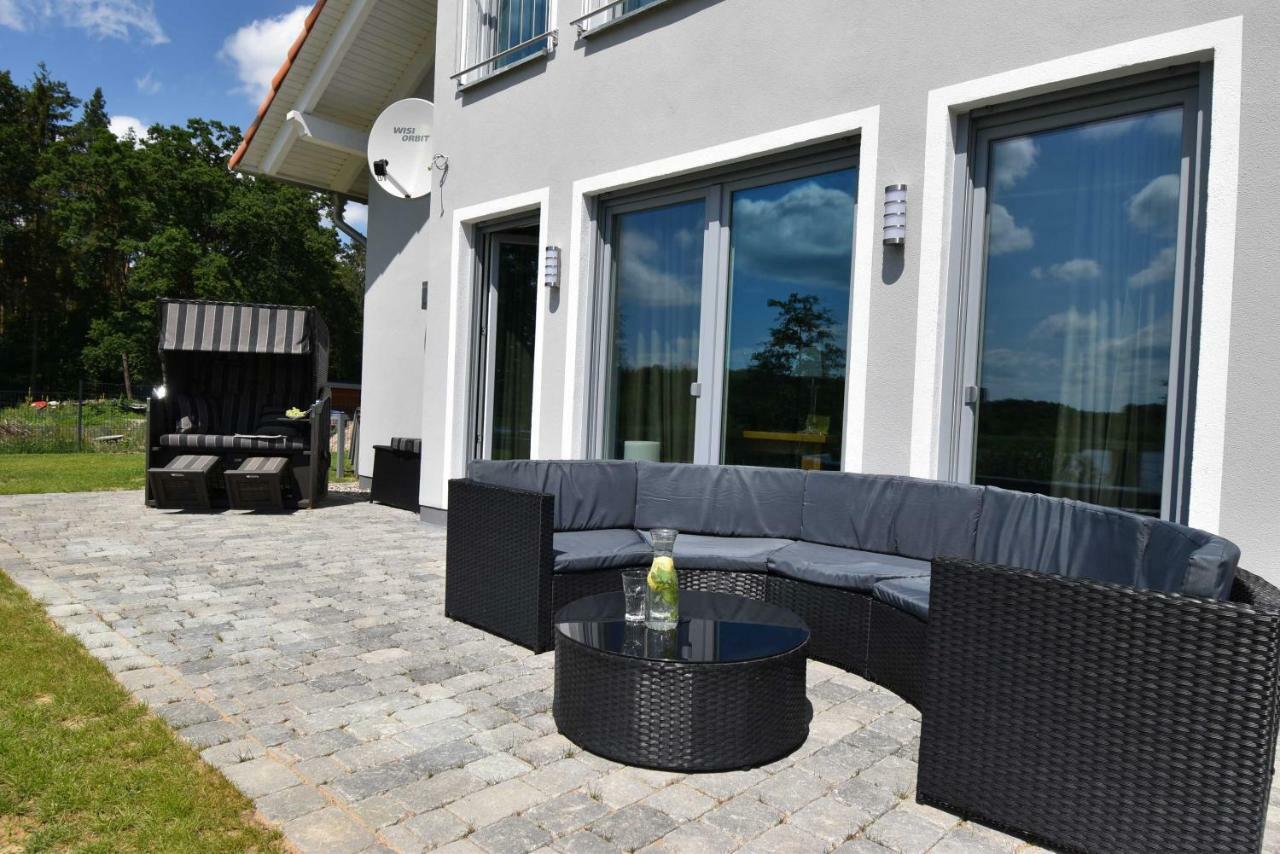 Luxus-See-Domizil Mit Sauna, Kamin Und Boot-130 Qm Fuer 6 Personen 크라코프암지 외부 사진